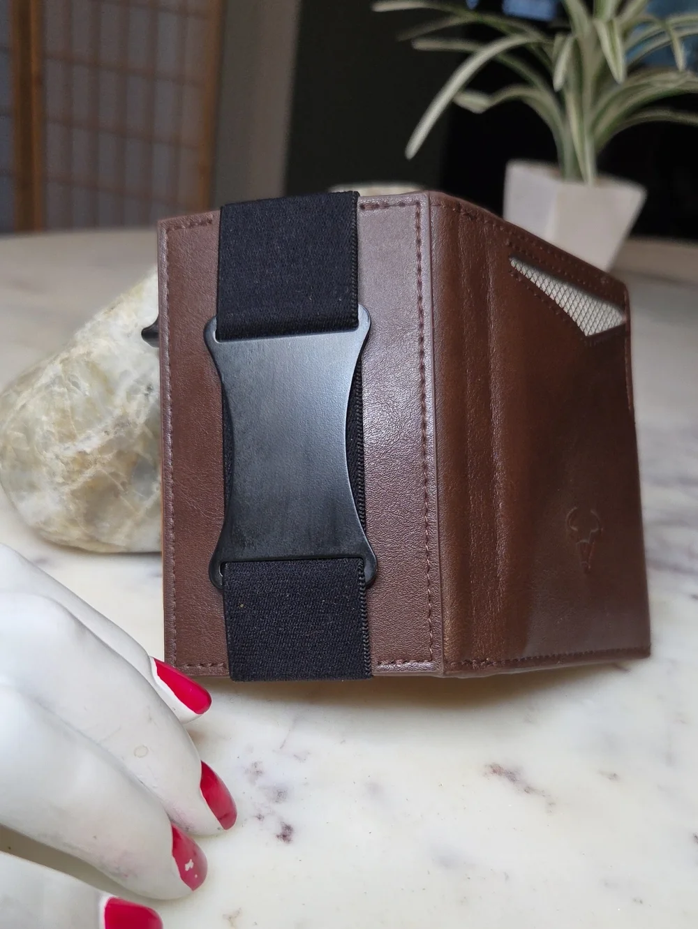 Napa Hide Brown Leather RFID Protection Pocket Slim Wallet